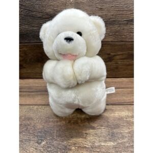 White Plush Teddy Bear Praying Hands Cute Soft Stuffed Animal Toy Gift‎